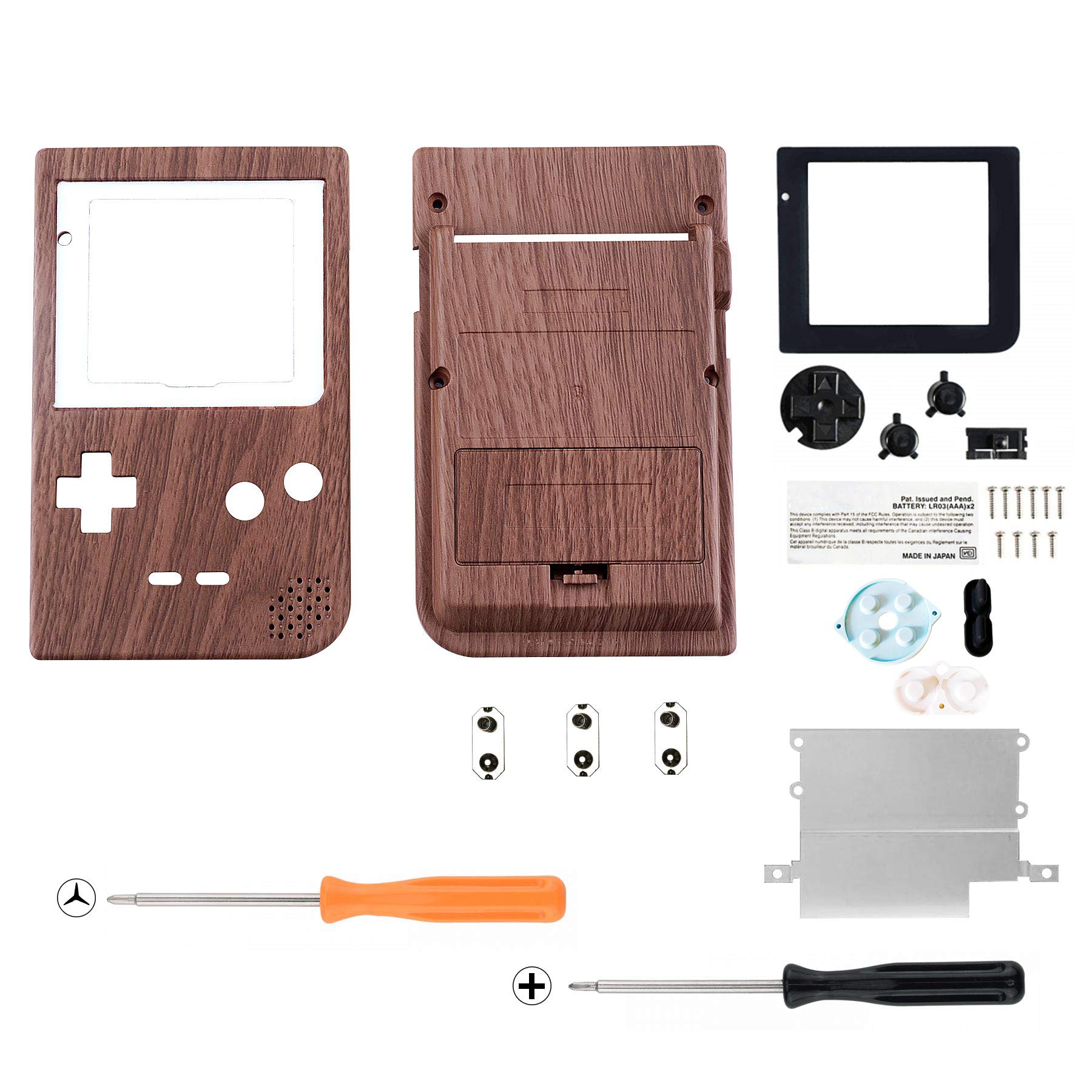 Amazon.com: eXtremeRate Wood Grain Patterned Custom Full Housing